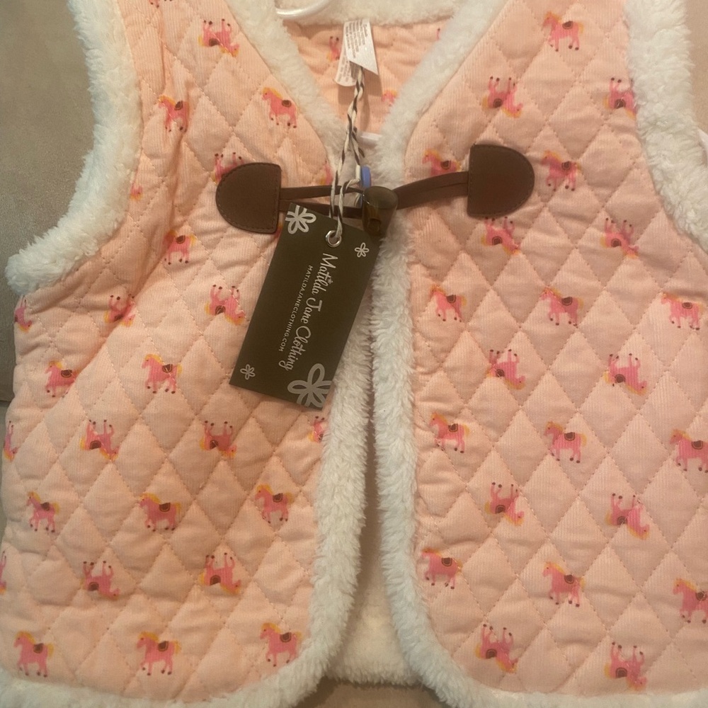 NWT Matilda Jane “Heart to Heart” reversible Equestrian vest
